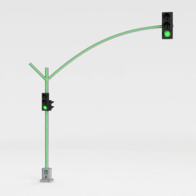 إشارات المرور LED عامودية مصنوعة من الألومنيوم - Image 6