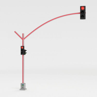 إشارات المرور LED عامودية مصنوعة من الألومنيوم - Image 5